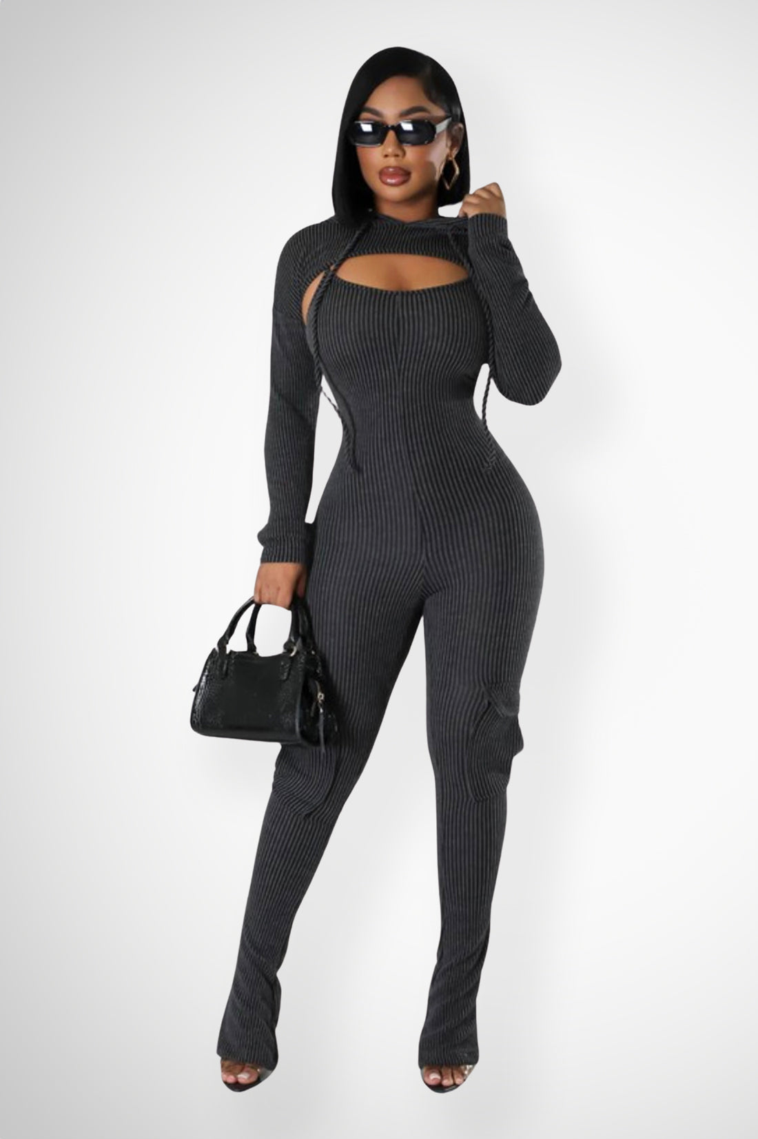 PoundCake Hooded Top Jumpsuit Set