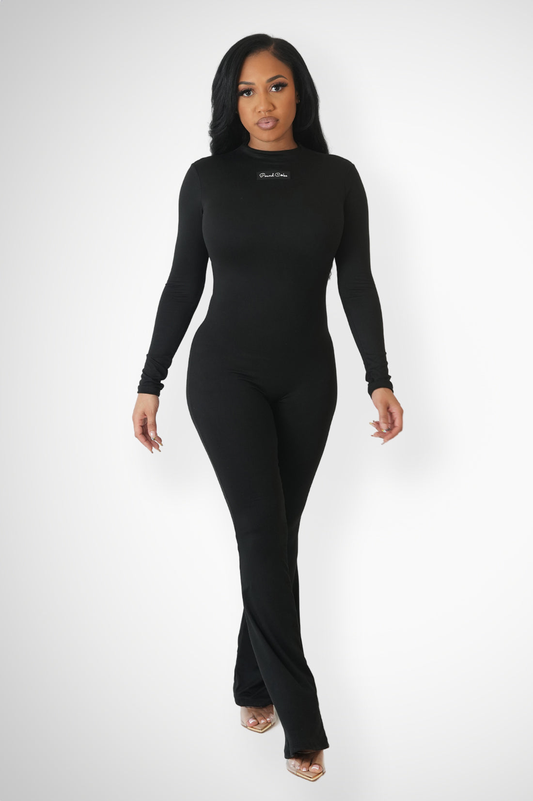 PoundCake Noir Flare Jumpsuit